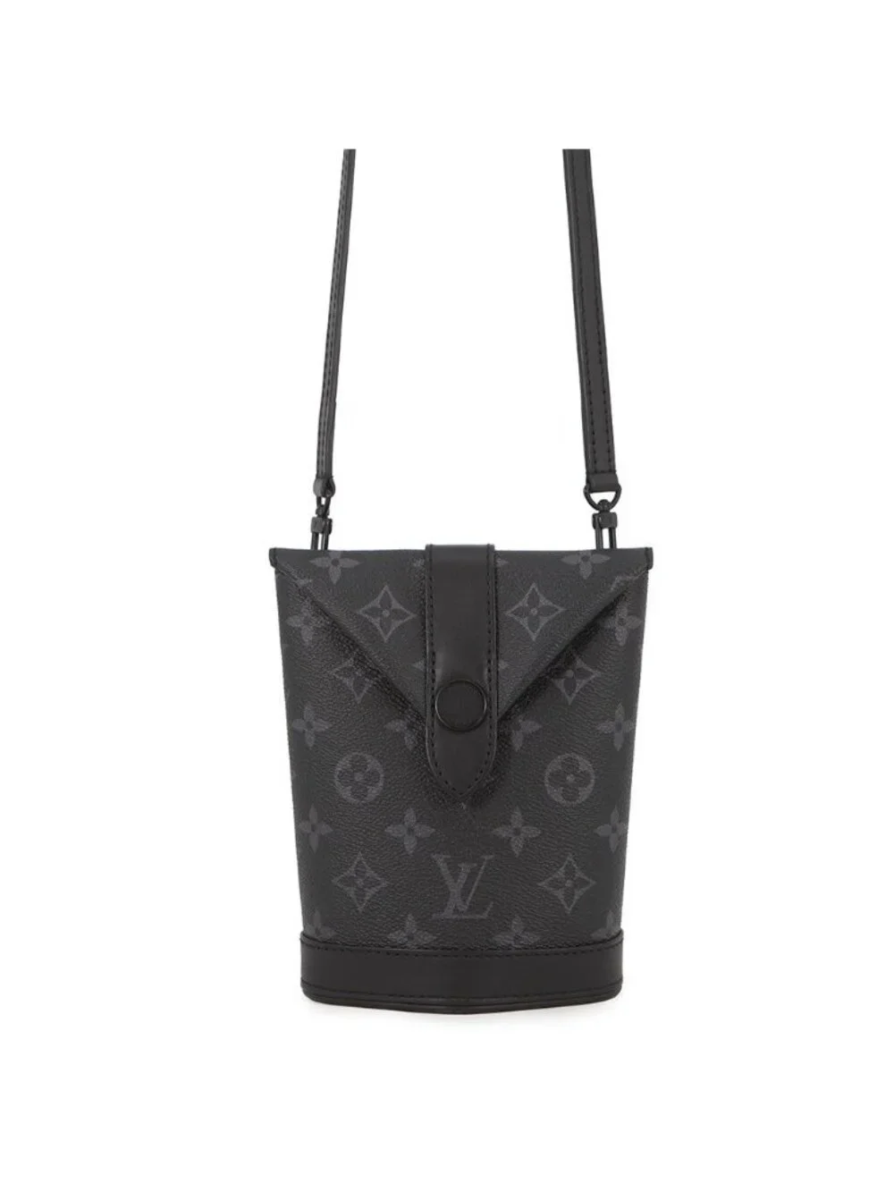 Louis Vuitton Shoulder Bag Monogram Eclipse Envelope Pouch Black